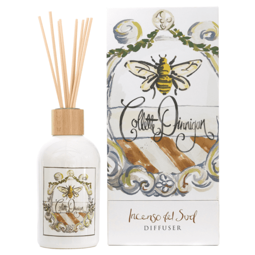 Collette Dinnigan DIFFUSER - Incenso del Sud Alcohol-free liquid, natural rattan reeds, long-lasting, made in Australia, 36 months from opening