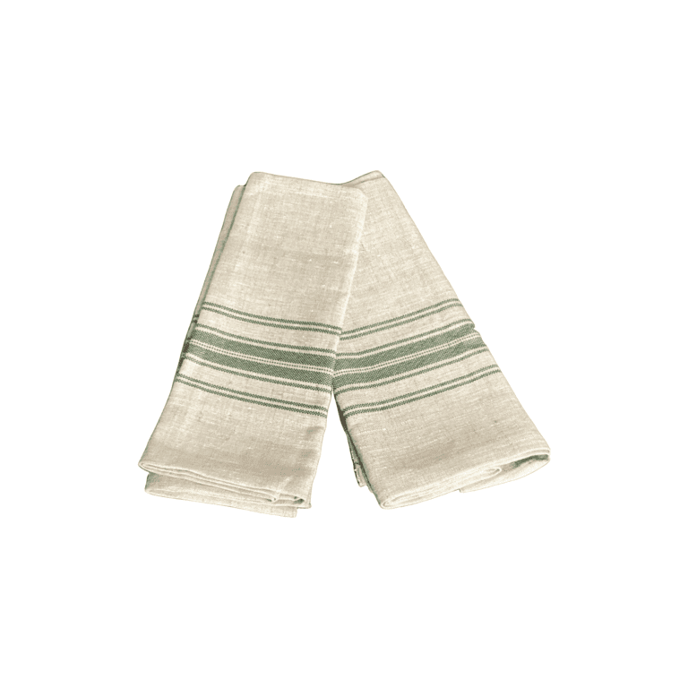Collette Dinnigan Designs Napkins - Green Stripe