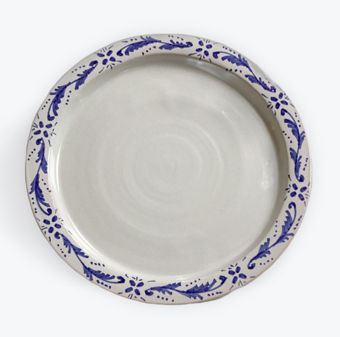 Collette Dinnigan Blue Fiori Ceramic Dinner Plate