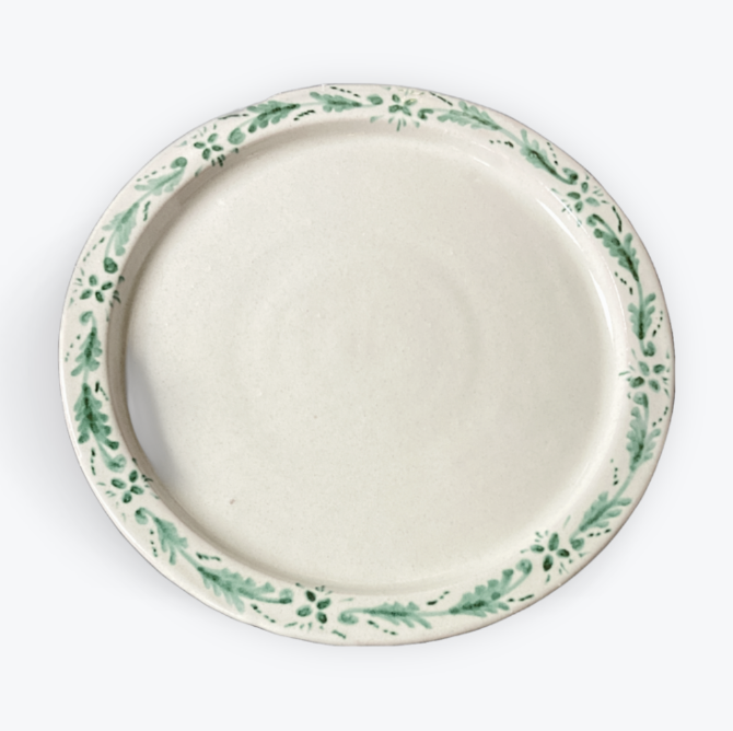 Collette Dinnigan Fiori Green Swirl Dinner Plate