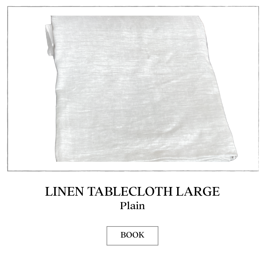 Collette Dinnigan Linen Plain Tablecloth Large is made of 100% linen.