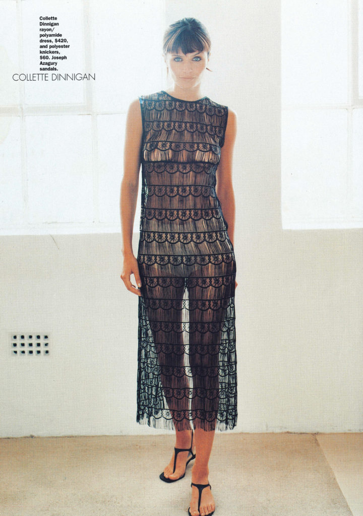 Collette Dinnigan July 1996 Elle US Magazine Fashion Editorial