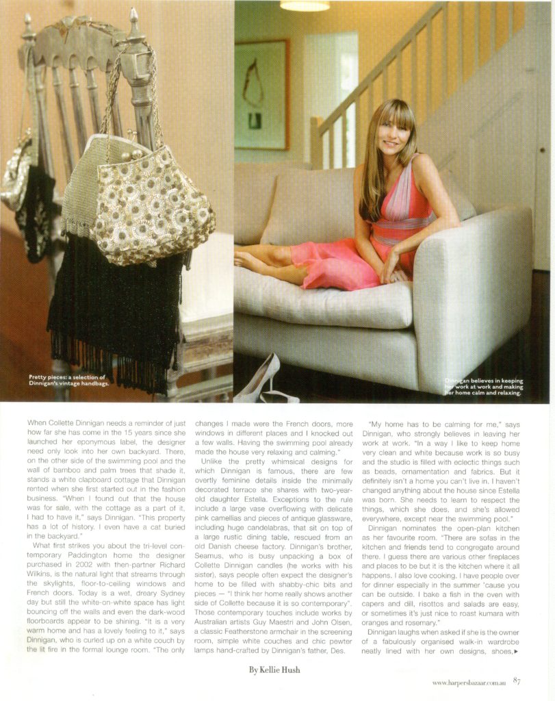 Collette Dinnigan Harpers-Bazaar-Aust- Profile