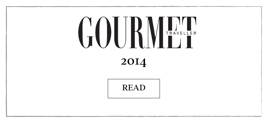 Collette Dinnigan Press Media-Gourmet Traveller 2014