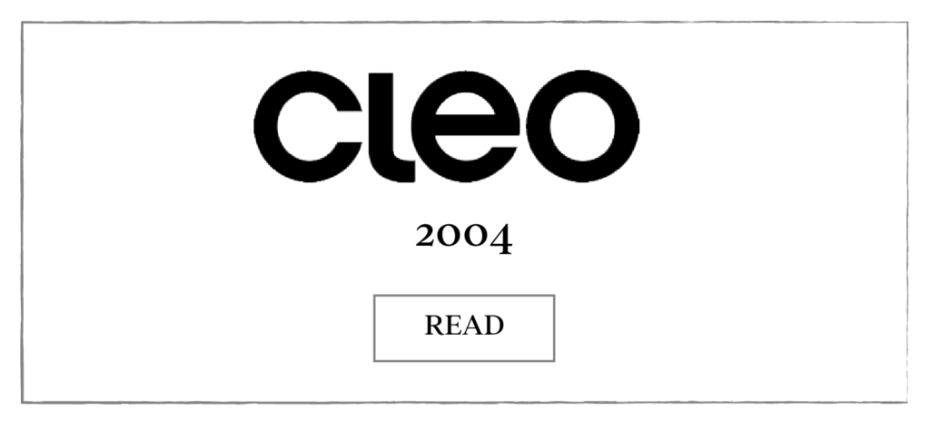 Collette Dinnigan Press Cleo 2004