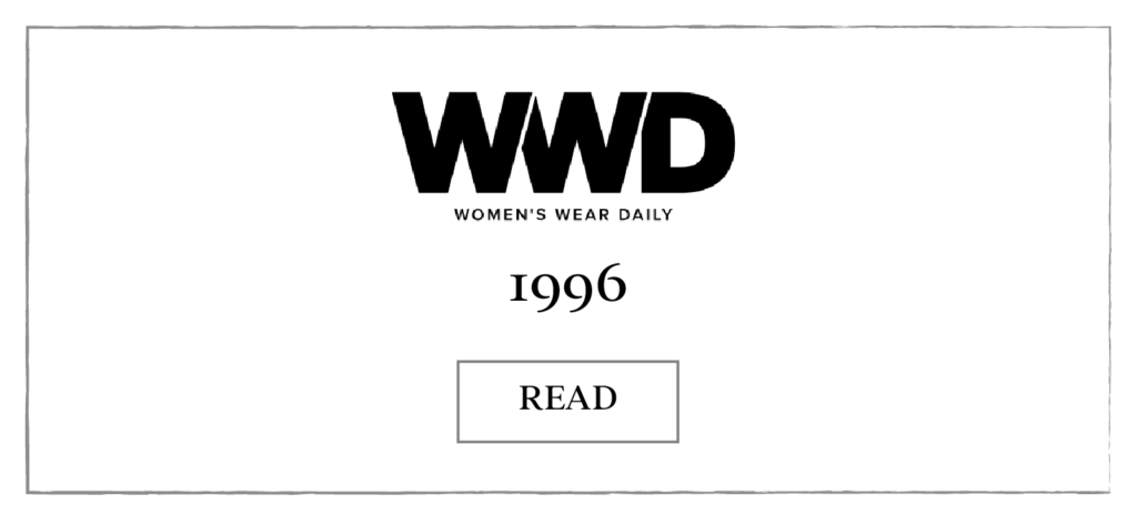 collette dinnigan Press WWD 1996